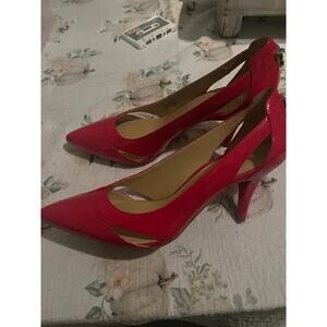 Michael Kors Keke Women's Red Patent Leather Stiletto Pumps Size 9.5